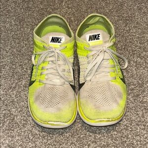 Nike Neon Green and Gray Running Shoes
